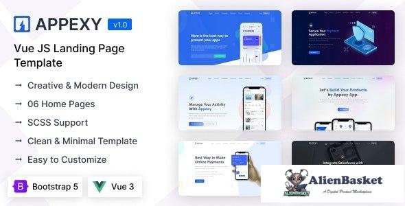 37659 Appexy - Vue Landing Page Template 