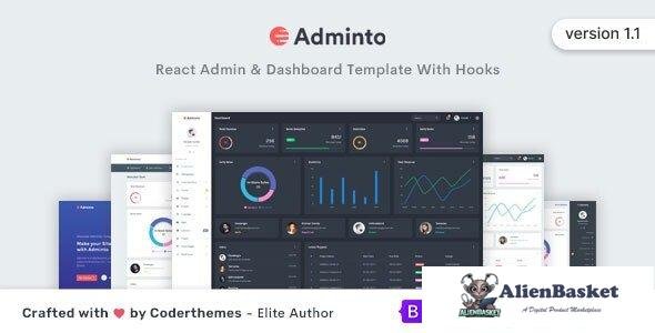 37676 Adminto v1.1 - React Admin & Dashboard Template 