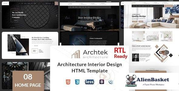 37697 Archtek - Architecture Interior Design HTML Template 