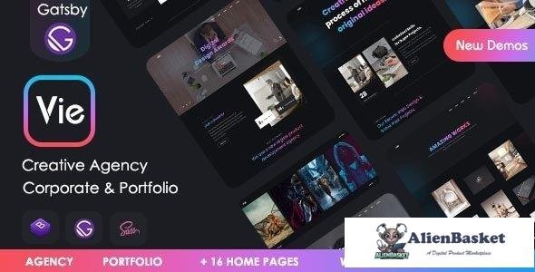 37756 Vie - Gatsby Creative Portfolio & Agency template 