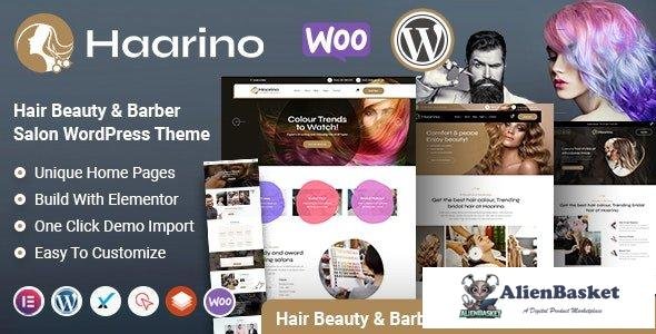 37812 Haarino v1.2 - Hair Beauty Makeup Salon & Barber Shop WordPress Theme 