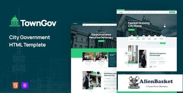 37997 Towngov v1.1 - City Government HTML Template 