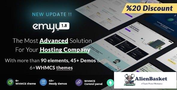 39636 EMYUI v1.8.1 - Multipurpose Web Hosting with WHMCS Template 