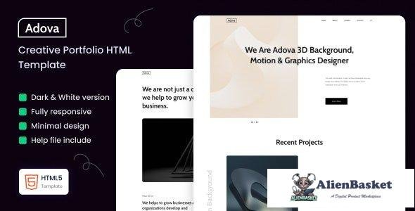 38017 Adova - Creative Portfolio Template 