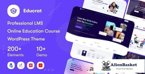 43584 Educrat v1.0.21 - Online Course Education WordPress Theme 