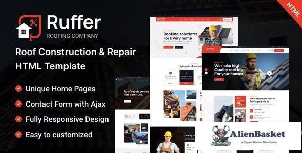 38283 Ruffer – Roof Construction & Repair HTML Template 