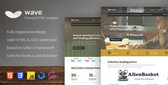 38294 Wave - Finance and Investment HTML Template 