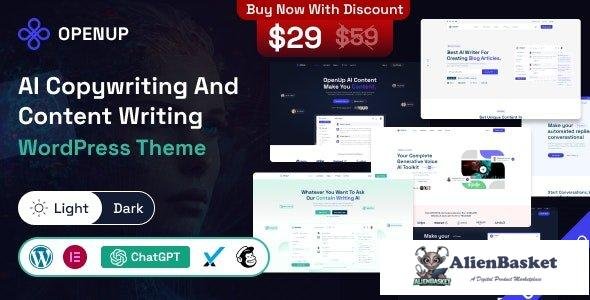 40756 Openup v1.0.7 - AI Content Writer & AI Application WordPress Theme 