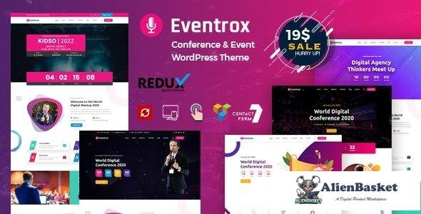 38340 Eventrox v1.0 - Conference and Event WordPress Theme 