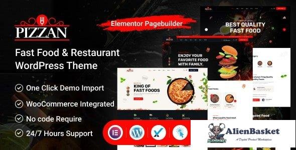 38484 Pizzan v1.0.0 - Fast Food and Restaurant WordPress Theme 