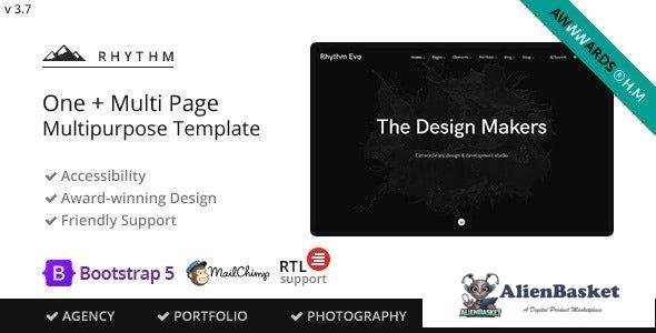 38487 Rhythm v3.7.8 - Multipurpose One/Multi Page Template 