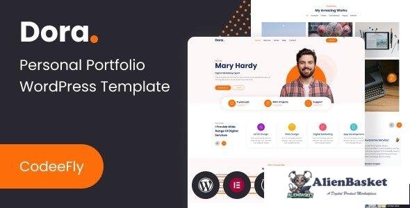 38496 Dora v1.0 - Personal Portfolio WordPress Theme 