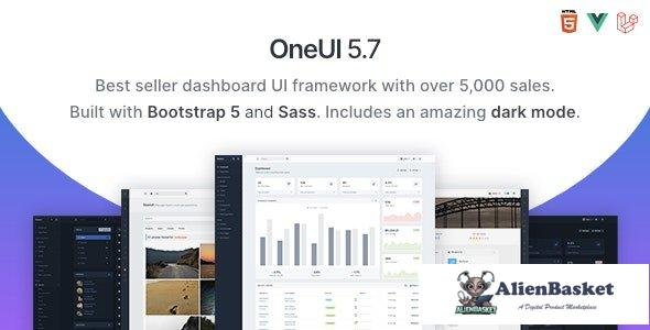 38590 OneUI v5.7 - Bootstrap 5 Admin Dashboard Template, Vue Edition & Laravel 10 Starter Kit 