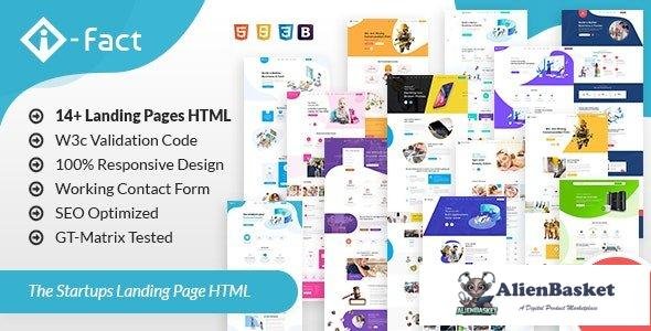 38702 i-Fact - Landing Page HTML Template 