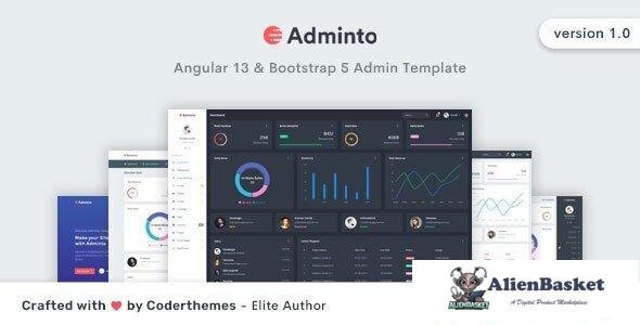 38704 Adminto - Angular 13 Admin & Dashboard Template 