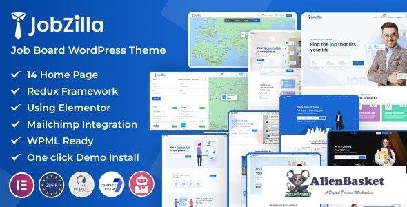 38749 JobZilla v1.6 - Job Board WordPress Theme 