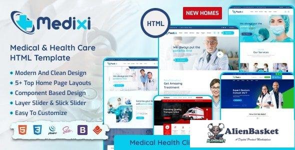 38753 Medixi - Health Doctor Clinic & Medical Care HTML Template 