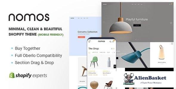 38844 Nomos - Minimal, Clean & Beautiful Shopify Theme (Mobile Friendly) 