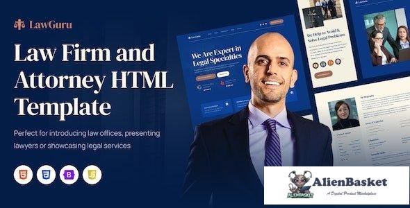 39001 LawGuru - Law Firm and Attorney Html Template 