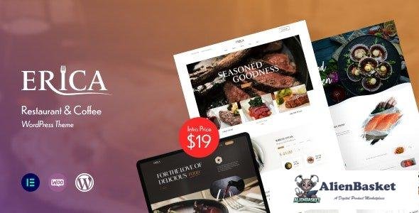 39083 Erica v1.0 - Restaurant & Coffee WordPress Theme 