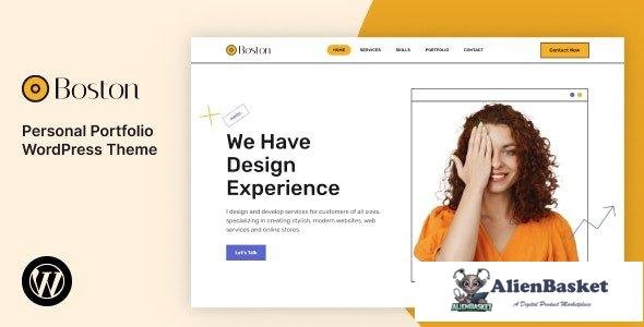 39113 Boston v2.0 - Personal Portfolio WordPress Theme 