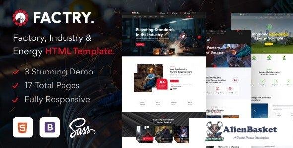 39172 Factry - Industry & Factory HTML5 Template 