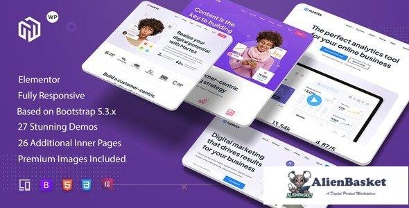 39616 Martex v1.0.5 - Software, SaaS & Startup Landing Page WordPress Theme 