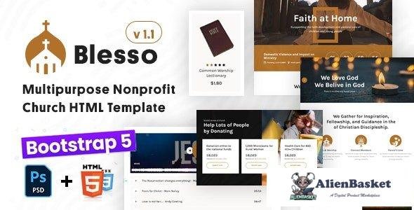 39252 Blesso v1.1 - Multipurpose Nonprofit Church HTML Template 