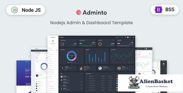 39306 Adminto - NodeJS Admin & Dashboard Template 