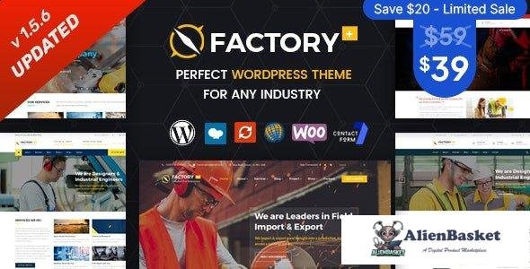 39444 Factory Plus v1.5.7 - Industry and Construction WordPress Theme 