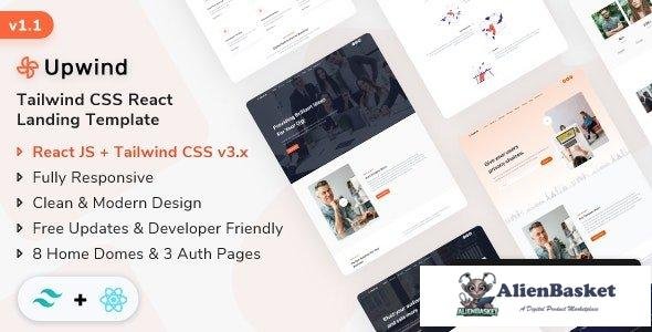 39535 Upwind v1.1 - React Js Landing Page Template 