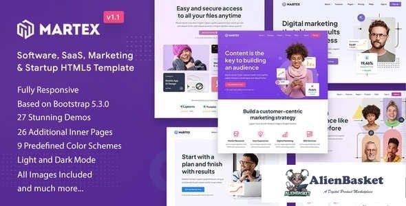 39643 Martex v1.1 - Software, SaaS & Startup HTML5 Template 