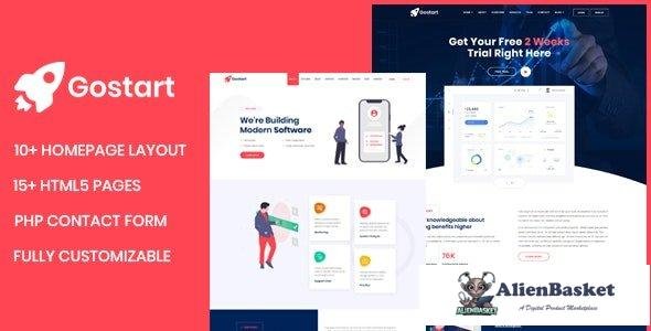 39698 Gostart v2.0 - Startup Landing Page 