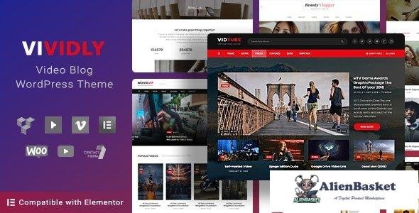 39932 Vividly v1.5.4 - Video Blog WordPress Theme 