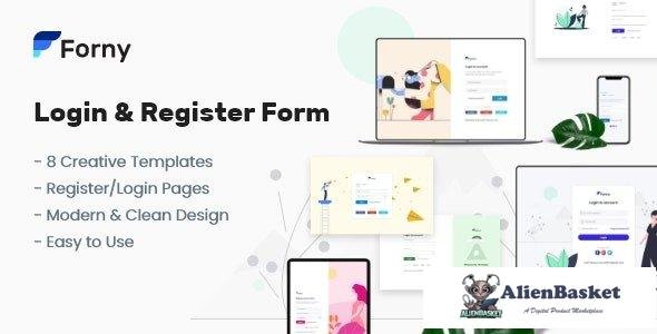 40052 Forny - Login and Register Form Templates 