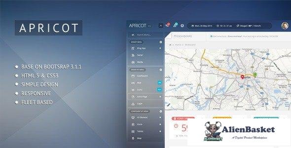 40054 Apricot v1.3 - Navigation Admin Dashboard Template 