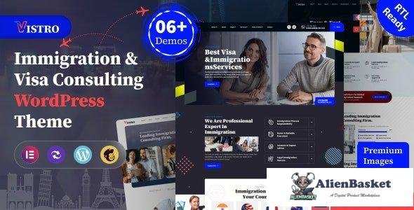 40077 Vistro v1.0.1 - Immigration Visa Consulting WordPress Theme 