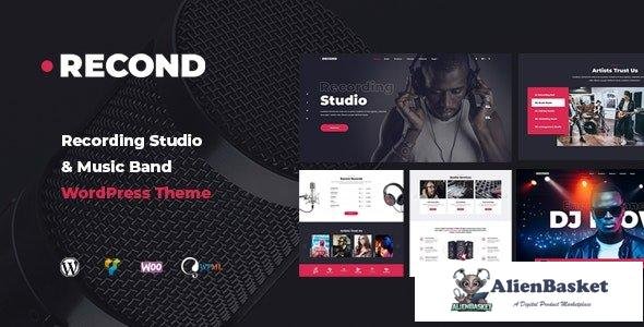 40140 Recond v1.1.7 - Recording Studio & Music Band WordPress Theme 