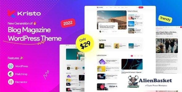 40221 Kristo v2.4 - Modern Magazine WordPress Theme 