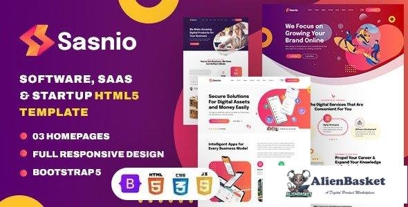 40324 Sasnio - Software, SaaS & Startup HTML5 Template 