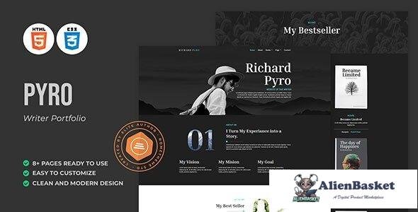 40328 Pyro - Writer Portfolio HTML Template 