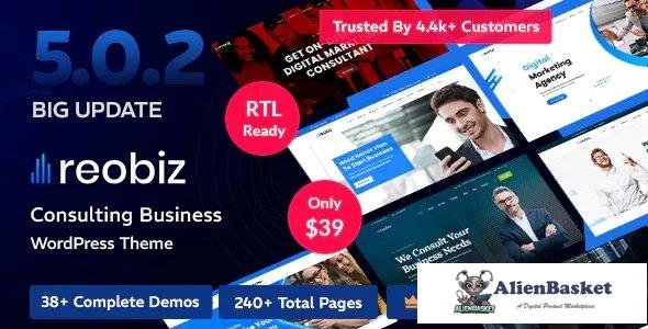 42628 Reobiz v5.0.9 - Consulting Business WordPress Theme 