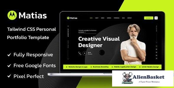 40450 Matias - Tailwind CSS Personal Portfolio Template 