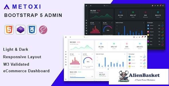 40449 Metoxi - Bootstrap 5 Admin Dashboard Template 