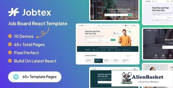 40608 Jobtex - Job Board ReactJS Template 