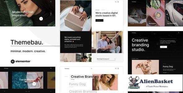 40612 Themebau v1.0.0 – Minimal Portfolio & Agency WordPress Theme 