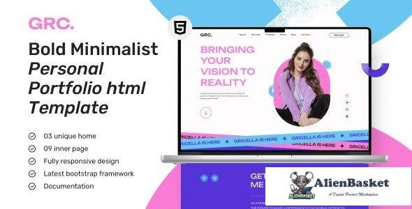 41033 Grace - Creative Personal Portfolio Website HTML Template 