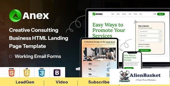 41036 Anex - Consulting and Business Services HTML Landing Page Template 