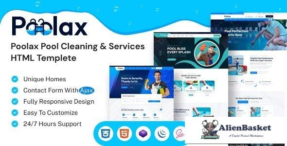 41105 Poolax v1.0 - Pool Cleaning & Services HTML Template 