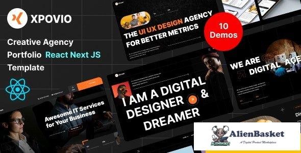 41128 Xpovio - Digital Agency React Next Js Template + RTL 